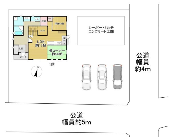 【区画図】 | 本庄市児玉町下浅見　中古戸建
