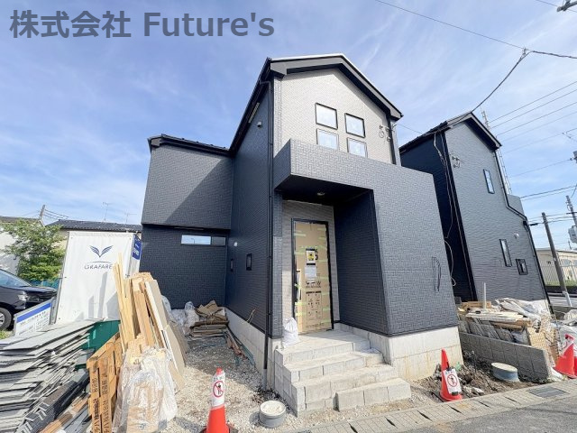 流山市鰭ヶ崎　新築戸建　全2棟　2号棟の外観|現地の写真になります。