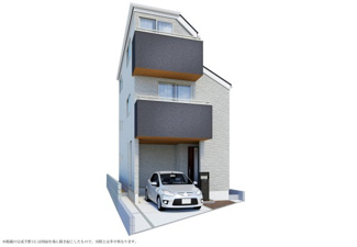 【外観パース】 | 外観予想図/このパースは図面を基に描いたもので実際とは多少異なる場合がございます。