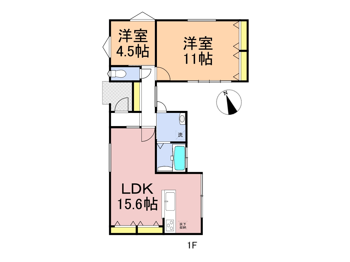 中古戸建　羽島市小熊町島2丁目　令和５年築の間取り