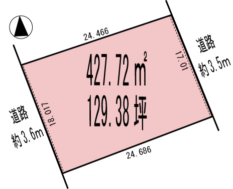 各務原市川島小網町の土地図