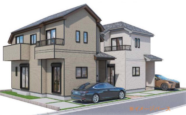 新築一戸建て 所沢市上新井　全2棟の外観パース|イメージパース