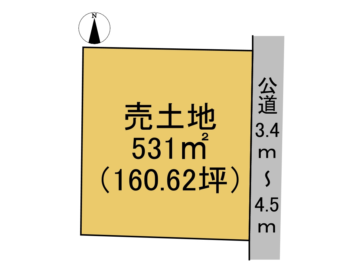 売土地　羽島市正木町曲利　160.62坪の土地図