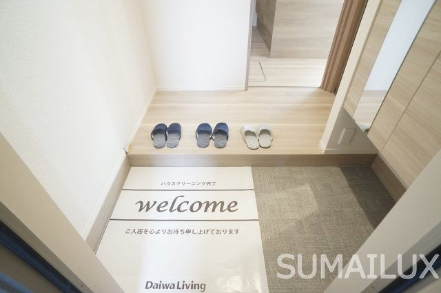 アクアフェリーチェA棟の玄関