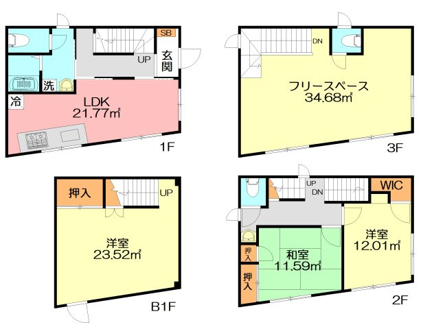 腰越２丁目１３－１５戸建の間取り