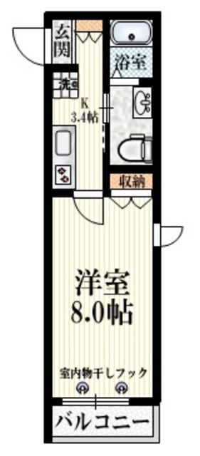アヴァンス立川の間取り