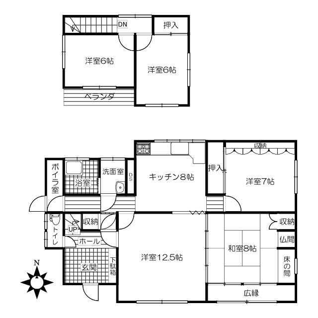 釧路市阿寒町仲町２丁目　中古住宅の外観