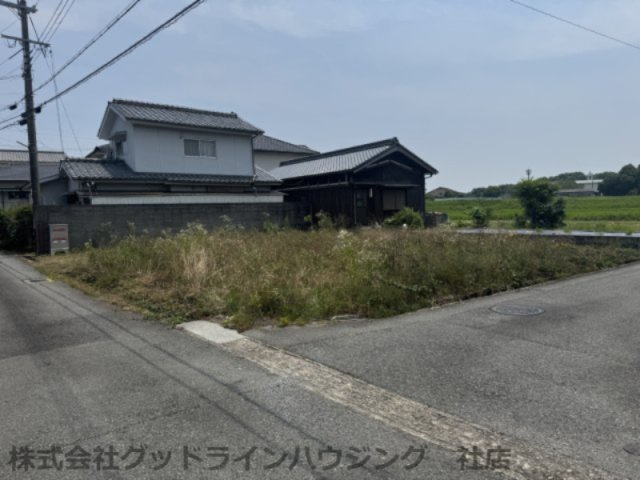 多井田土地の前面道路含む現地写真|建築条件なし
