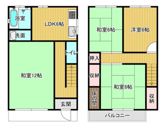 【間取り】 | 賃貸として収益物件にもご検討ください♪