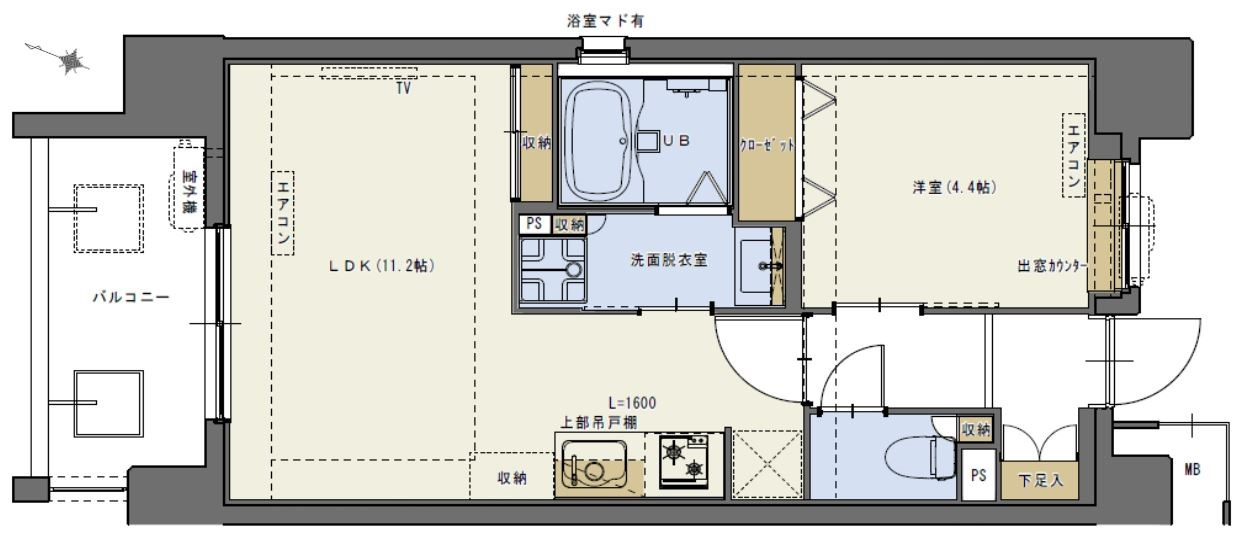 GLUCKMAISON/S-EBIE XIの間取り