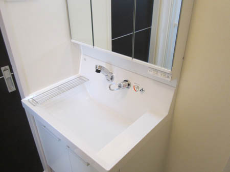 ラフォンテ久米田の洗面所|スペースが確保できる洗面所です