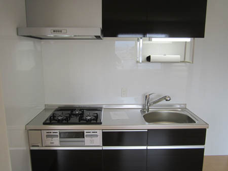 ラフォンテ久米田のキッチン|コンパクトなキッチンで掃除もラクラク