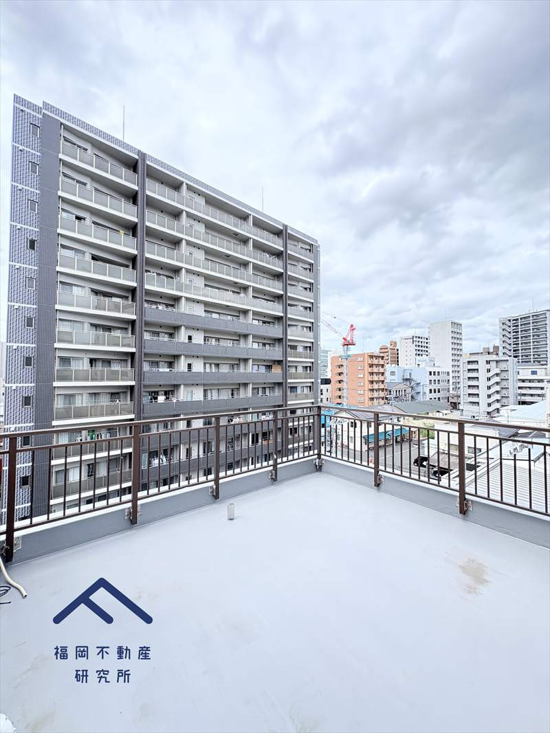 朝日プラザ博多Ⅱのバルコニー