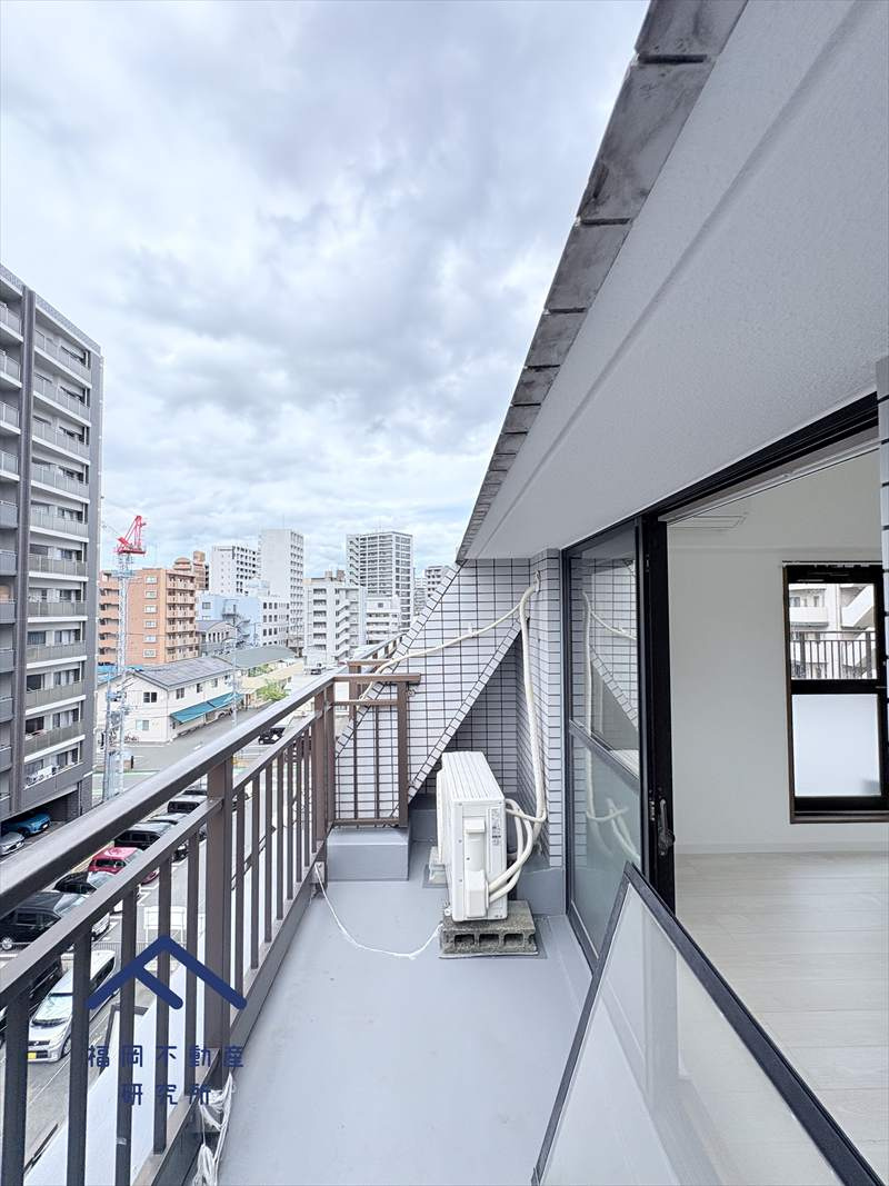 朝日プラザ博多Ⅱのバルコニー