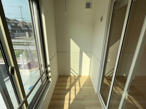 加古川市尾上町池田のアパートのバルコニー