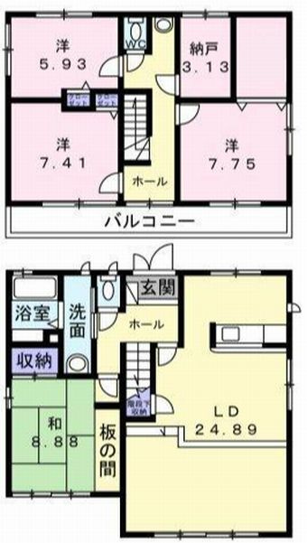 下野市祇園5丁目　の間取り