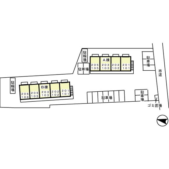 【区画図】 | リビングタウン石川町 ＡＢ