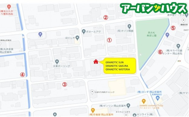 GRANDTIC SUNの駐車場