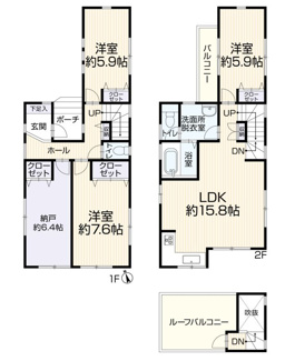 【間取り】 | 再生住宅　横浜市保土ヶ谷区新桜ヶ丘 | 間取り