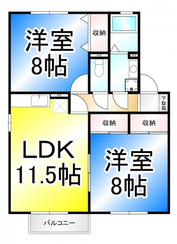 トミユウ・ボラタ Aの間取り