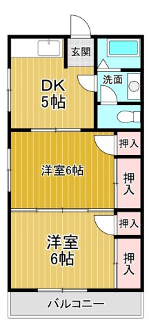 田中ハイツの間取り