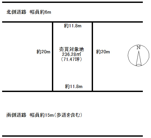 榛見が丘一丁目の土地図