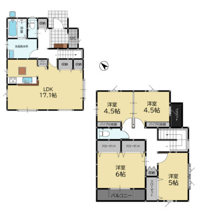 【間取り】 | 福岡市城南区友丘4丁目1期　3号棟（全3棟）【仲介手数料無料・0円】 | 平日、土日祝日もお好きな日時にご見学可能です。お気軽にお問合せ下さい。