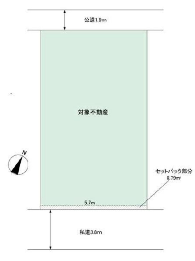 横浜市鶴見区上末吉5丁目 中古戸建て【仲介手数料無料】の区画図