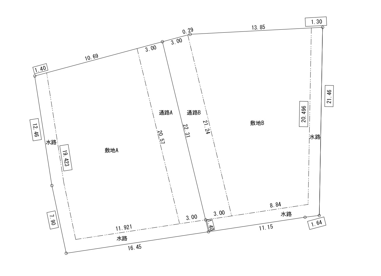 篠ノ井二ツ柳の土地図
