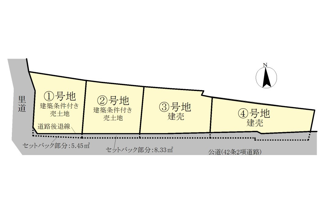 大津市梅林2丁目　新築戸建の土地図