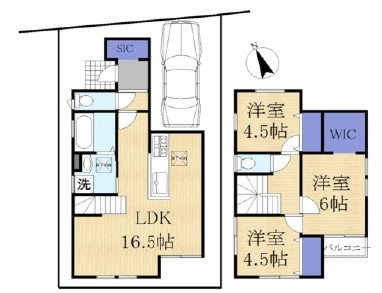 草津市矢橋町2号棟　新築戸建て