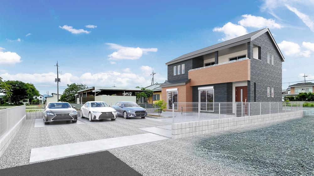 佐野市奈良渕　新築戸建5-6の駐車場