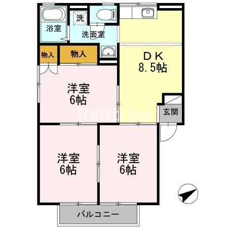 メゾンフレンド Ａの間取り