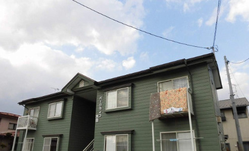 盛岡市一棟アパートの外観