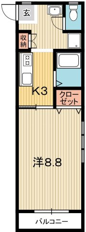 マンションつくし野の間取り