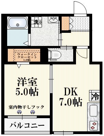 COCORO12321の間取り