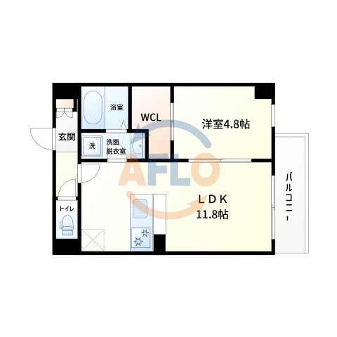 SOLASIA residence 九条の間取り|ソラシアレジデンス九条　間取り