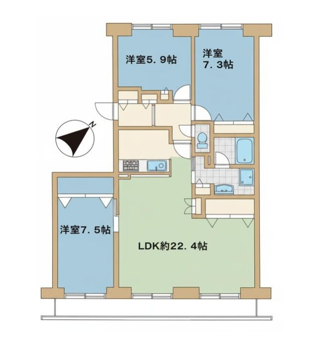 ノルテ・ヴィラ星置の間取り