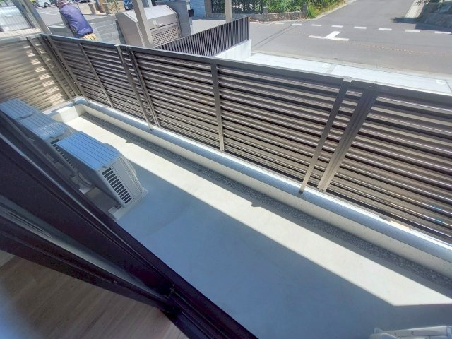 シャルマンおおたかの森のバルコニー