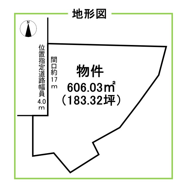 浜松市中央区鹿谷町　土地の土地図