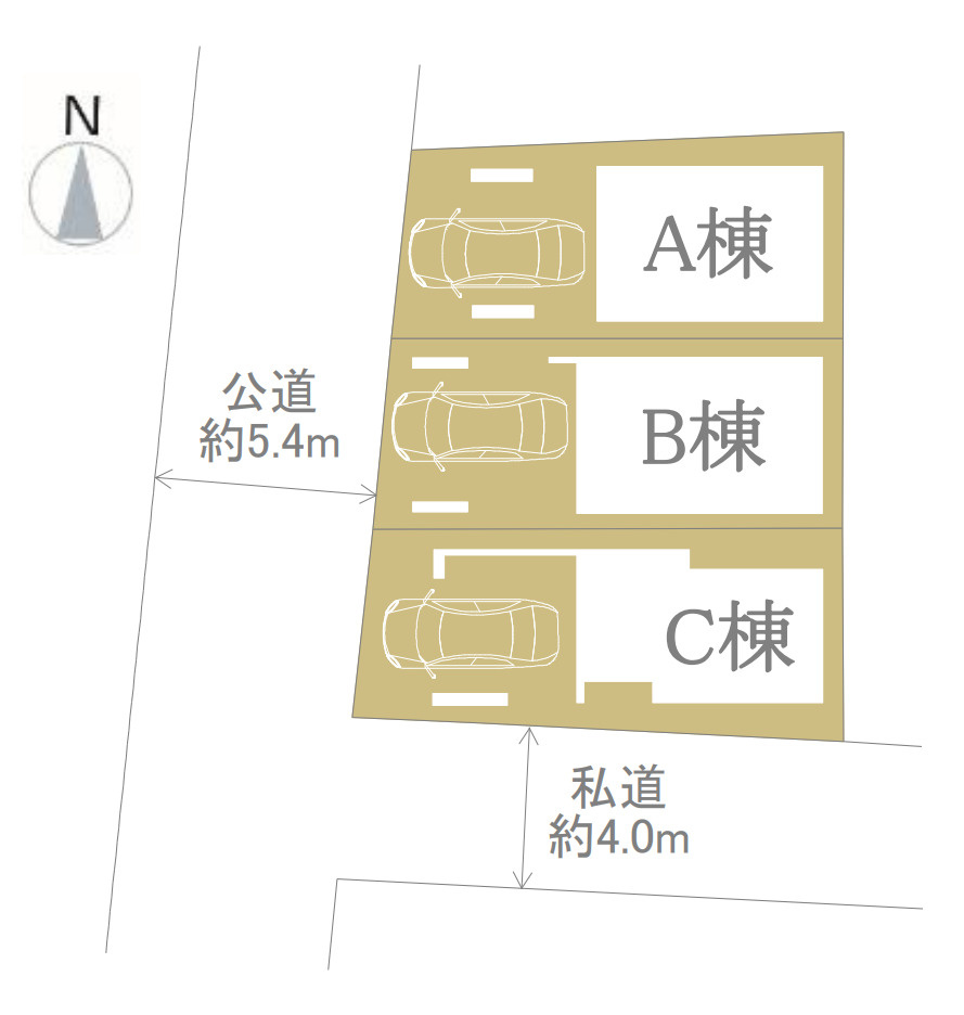 横浜市西区西戸部町3丁目 新築戸建て【仲介手数料無料】の区画図