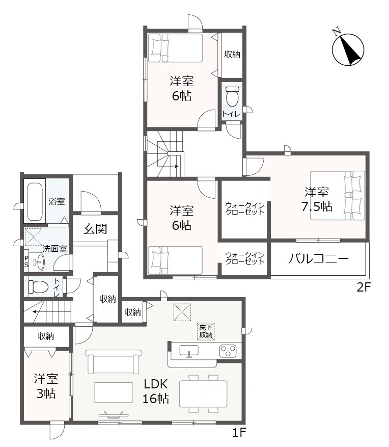 豊明市大久伝町中の新築一戸建