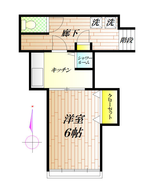 トイレと洗濯機置き場は共用部に