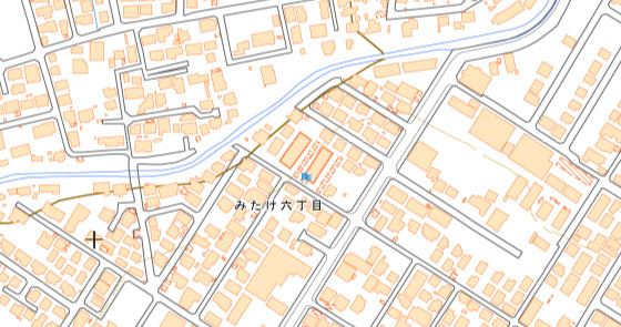 盛岡市みたけ　一棟マンションの地図