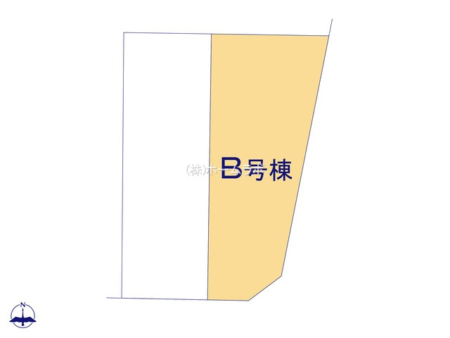 【新築】坂戸市溝端町新築住宅 全1棟の区画図