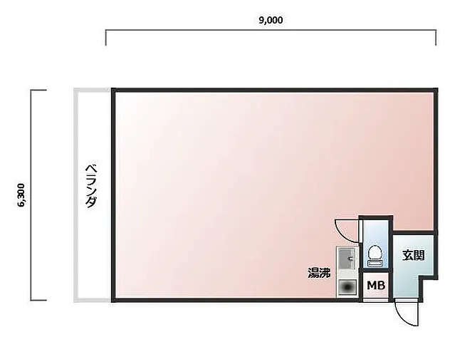 野洲市久野部の店舗一部の間取り