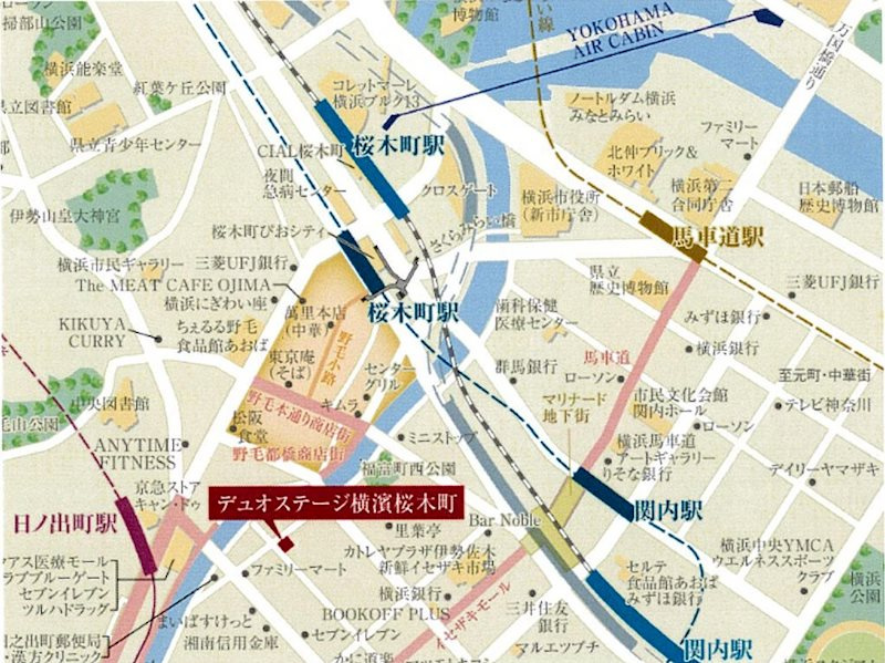 デュオステージ横濱桜木町の地図