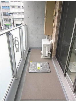 千代田区神田淡路町２丁目の賃貸マンションのバルコニー