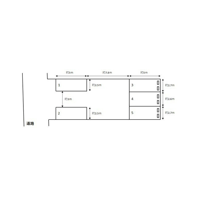岐阜市加納桜田町１丁目の駐車場の間取り