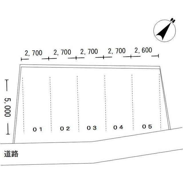 岐阜市上加納山の駐車場の間取り